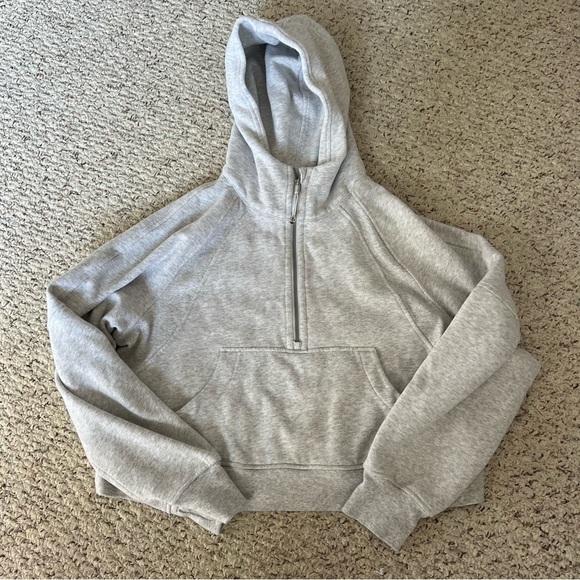 lululemon athletica Jackets & Blazers - Lululemon Light Grey Scuba Hoodie